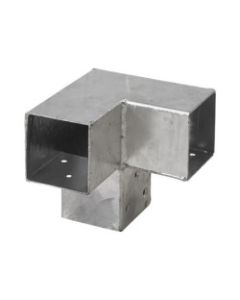Pergola CUBIC 3-way corner bracket for 9x9cm - hot dip galvanized steel