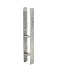 Pole Base H-profile - casting into concrete - for 9x9cm post