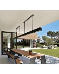 Heatsail BEEM design terrasverwarmer 290cm kleur Midnight black