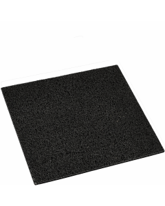 Black rubber door mat 40x40cm