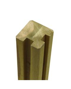 Fence post angle 268x9x9cm laminated pine, natural color