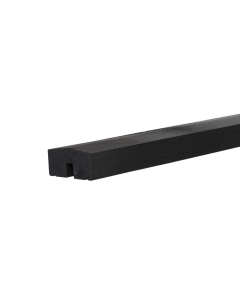 PLUS Top-Abschlussbrett 34x68mm x174cm - Holz Druckimprägniert Farbgrundiert schwarz