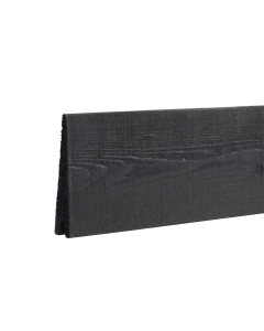 Wooden fence board for KLINK Garden fence - Stained black - 177x14cm