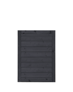 KLINK Garden Door Wood Stained black - 100x125cm