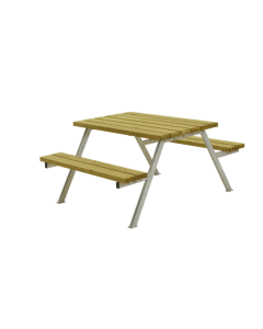 Picnic Table ALPHA - 118cm - Pressure treated pine wood 118x161x73cm