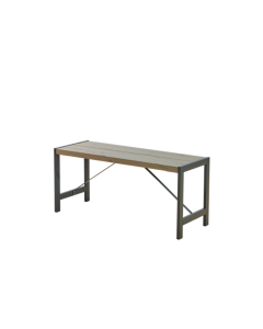 Bench Funkis in stile industriale, Grey-Green tinto - 103x37x45cm