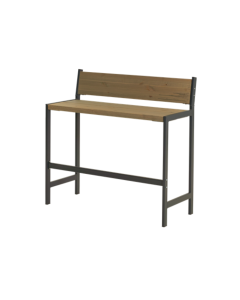 Bar Bench Industrial style FUNKIS, stained grey-green - 103x41x75cm