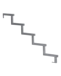 Steel Deck stair stringer 5 steps
