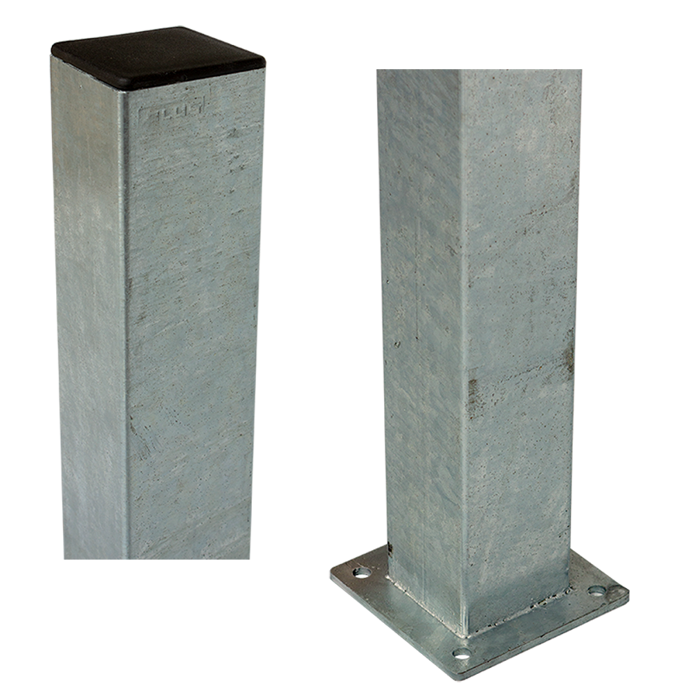 12 Copribasi Per Pali In Metallo Argentato – 15,2x15,2 Cm Esterni, Adatti A Pali 10x10 Cm, Facili Da Montare