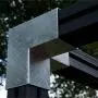 Pergola CUBIC dubbel hoekprofiel voor houten palen van 9x9cm thumbnail