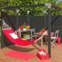 Pergola CUBIC dubbel hoekprofiel voor houten palen van 9x9cm thumbnail