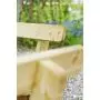 Table pique nique bois carrée avec bancs et dossiers 8pers pin naturel thumbnail