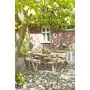 Table pique nique bois carrée avec bancs et dossiers 8pers pin naturel thumbnail