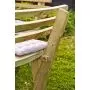 ronde picknicktafel met banken en rugleuning- 8p-geimpregneerd hout thumbnail