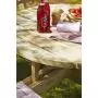 ronde picknicktafel met banken en rugleuning- 8p-geimpregneerd hout thumbnail