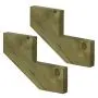 Cosciale-per scala 2 gradini legno autoclave-h34cm-Set da 2 pezzi thumbnail