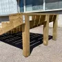 Stützpfosten für Außentreppe 5 Stufen 9x9x85cm thumbnail
