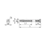 Vis inox pour terrasse bois A2 RT UNI pointe DRIBO 5x50mm par 1pc thumbnail