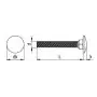 RVS slotbout M6x40mm - 200 stuks thumbnail