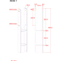 H-Pfostenfuß-zum Einbetonieren-für 9x9cm Pfosten thumbnail