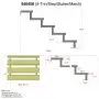 Cosciale metallo 5 gradini - con opzione alzate-h85cm-Set da 3 pezzi thumbnail