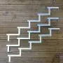 Cosciale metallo 5 gradini - con opzione alzate-h85cm-Set da 3 pezzi thumbnail