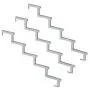 Cosciale metallo 5 gradini - con opzione alzate-h85cm-Set da 3 pezzi thumbnail