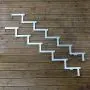 Cosciale metallo 6 gradini - con opzione alzate-h102cm-Set da 2 pezzi thumbnail