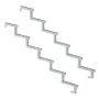 Cosciale metallo 6 gradini - con opzione alzate-h102cm-Set da 2 pezzi thumbnail