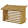 Omkasting airco buitenunit 96x56x57cm geïmpregneerd hout - Naturel thumbnail