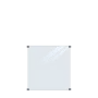 Panneau garde corps verre feuilleté 87mm 90x91cm pinces rond thumbnail