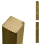 Wooden fence post - pressure treated wood - 7x7x148cm thumbnail