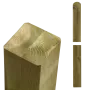 Timber post 9x9cm - laminated - straight/rounded end - multiple lengths thumbnail