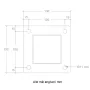 Poteau acier carré avec base : 8×8×186cm incl. 1 cache-poteau thumbnail