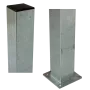 Poteau acier carré avec base : 8×8×186cm incl. 1 cache-poteau thumbnail