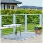 Deck railing panel 90x90cm CUBIC with steel bars thumbnail