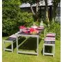 Table de jardin Plank 6pers - Bois autoclave ou mélèze de sibérie thumbnail
