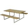 Mesa picnic BASIC 177x160x73cm Natural  thumbnail