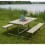Mesa picnic BASIC 177x160x73cm Natural  thumbnail