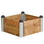 Hochbeet 4-eckiges Modell 6-80x80x36cm Lärche Holz thumbnail