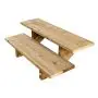 Terrassentreppe Holz H37cm 2 Stufen, Breite 100cm, OHNE Setzstufen thumbnail