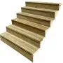 Treppe Holz H105cm 6 Stufen, Breite 140cm, MIT Setzstufen thumbnail