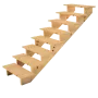 Escalera exterior madera A 139cm 8 peldaños P 29cm T 80cm thumbnail