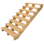 Scala esterna BERLIN, 8 gradini, Altezza 139cm, L 120cm, senza alzate thumbnail