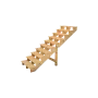 BERLIN Escalier extérieur bois 10 marches H 173cm L-140cm - sans contre marche thumbnail