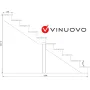 Scala esterna BERLIN, 10 gradini, Altezza 173cm, L 120cm, senza alzate thumbnail