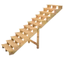 Escalera Exterior 12 peldaños Madera Tipo C Altura 207cm Varios anchos thumbnail