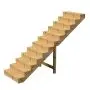 Außentreppe Holz Höhe 207cm 12 Stufen, Breite 80cm, MIT Setzstufen thumbnail
