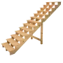Buitentrap hout 13 treden type C - hoogte 224cm - verschillende breedtes thumbnail