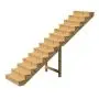 Scala esterna BERLIN, 14 gradini, Altezza 241cm, L 120cm, con alzate thumbnail